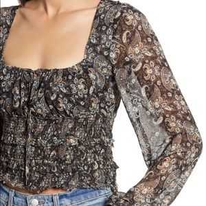 🆕Free People Paisley Floral Print Tunic